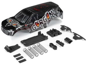 Arrma GORGON Painted Decaled Body Set (T4 Gun metal)