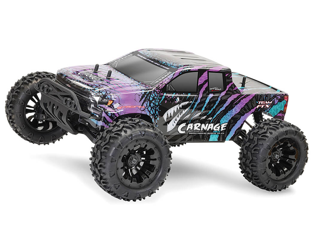 FTX CARNAGE 2.0 BRUSHLESS TRUCK 1/10 4WD RTR WITH LIPO BATTERY & CHARGER