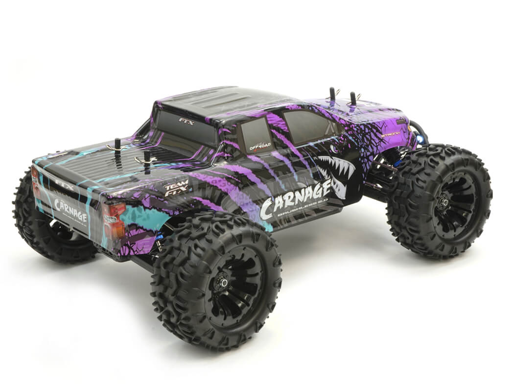 FTX CARNAGE 2.0 BRUSHLESS TRUCK 1/10 4WD RTR WITH LIPO BATTERY & CHARGER