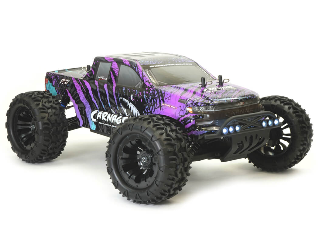 FTX CARNAGE 2.0 BRUSHLESS TRUCK 1/10 4WD RTR WITH LIPO BATTERY & CHARGER