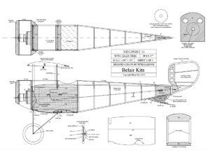 Nieuport 11 37"electric scale kit