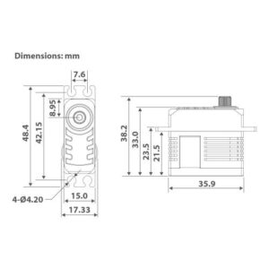 MACGREGOR MGB5216HV 16KG/0.08S BRUSHLESS HV SERVO MACB5216HV