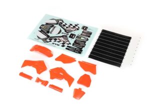 Losi Orange Plastics with Wraps: Promoto-MX