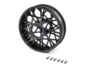 Losi Rear Wheel Set, Black: Promoto-MX