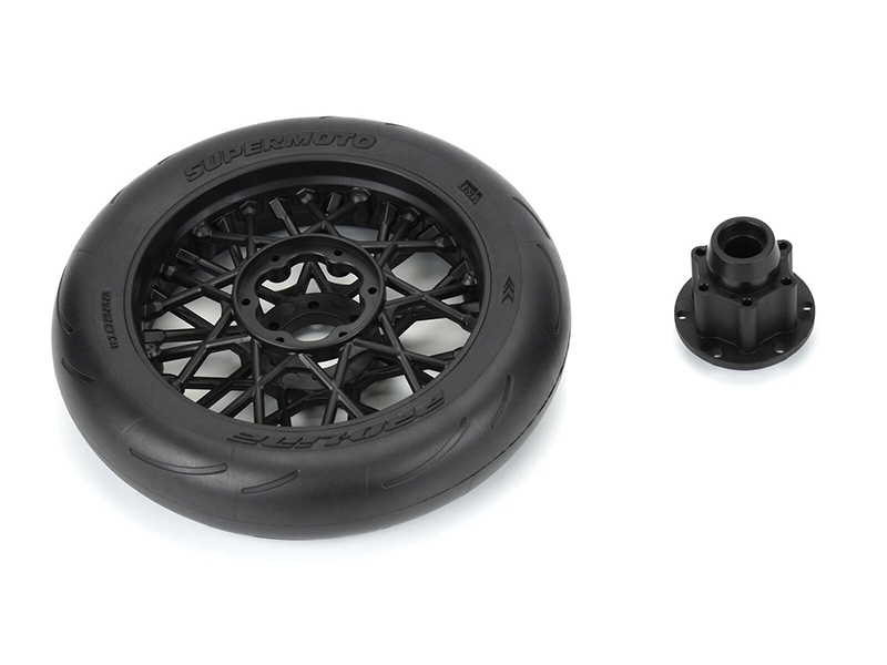 1/4 Supermoto S3 Motorcycle Front Tire MTD Black (1): PROMOT - Image 3