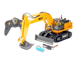 HUINA 1/16 SCALE RC EXCAVATOR 2.4G 11CH W/DIE CAST BUCKET