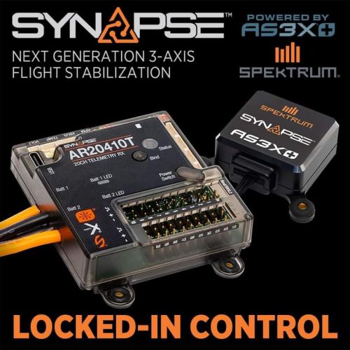 SPEKTRUM AR20410T 20CH POWERSAFE RECEIVER WITH AS6000 SAFE MODULE P-SPMAR20410TS