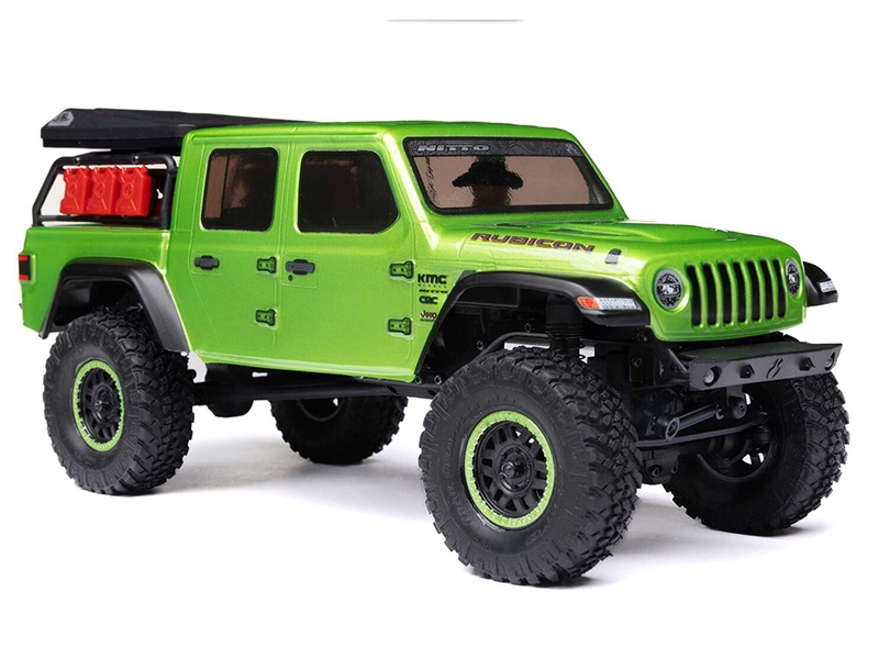 1/24 SCX24 Jeep JT Gladiator 4WD Rock Crawler RTR Green - Image 4
