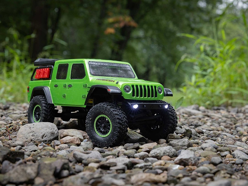 1/24 SCX24 Jeep JT Gladiator 4WD Rock Crawler RTR Green - Image 9