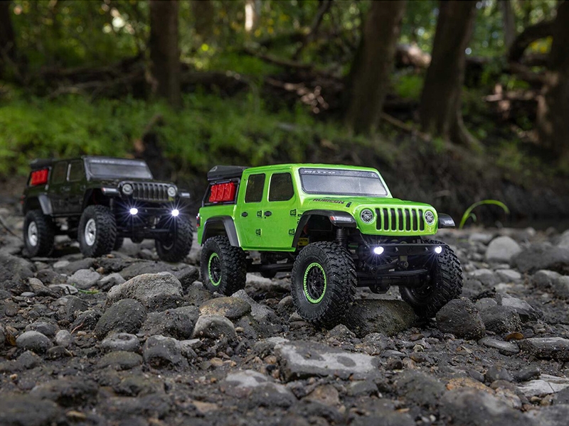 1/24 SCX24 Jeep JT Gladiator 4WD Rock Crawler RTR Green - Image 10