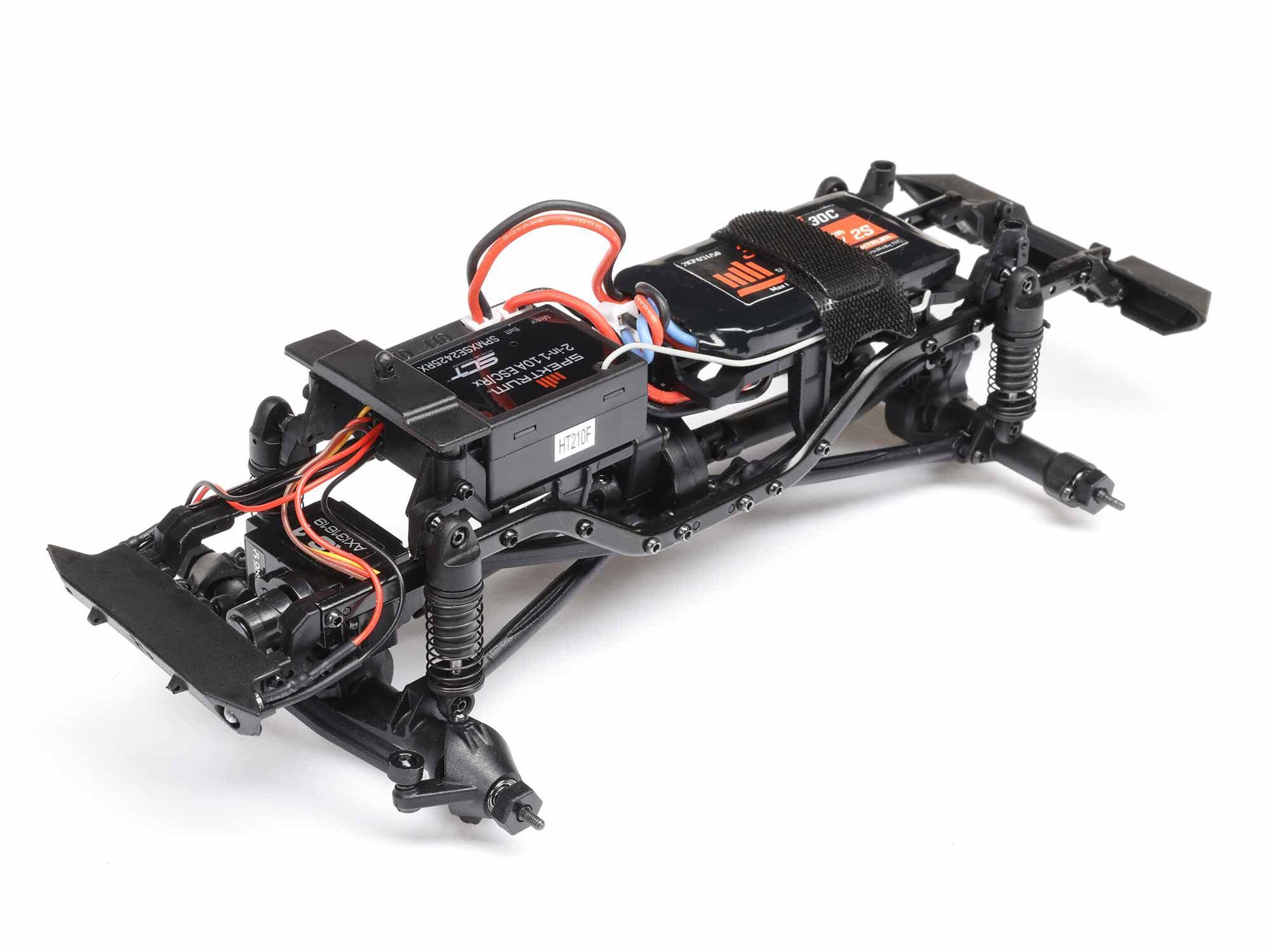 1/24 SCX24 Jeep Wrangler JLU 4WD Rock Crawler RTR Green - Image 14