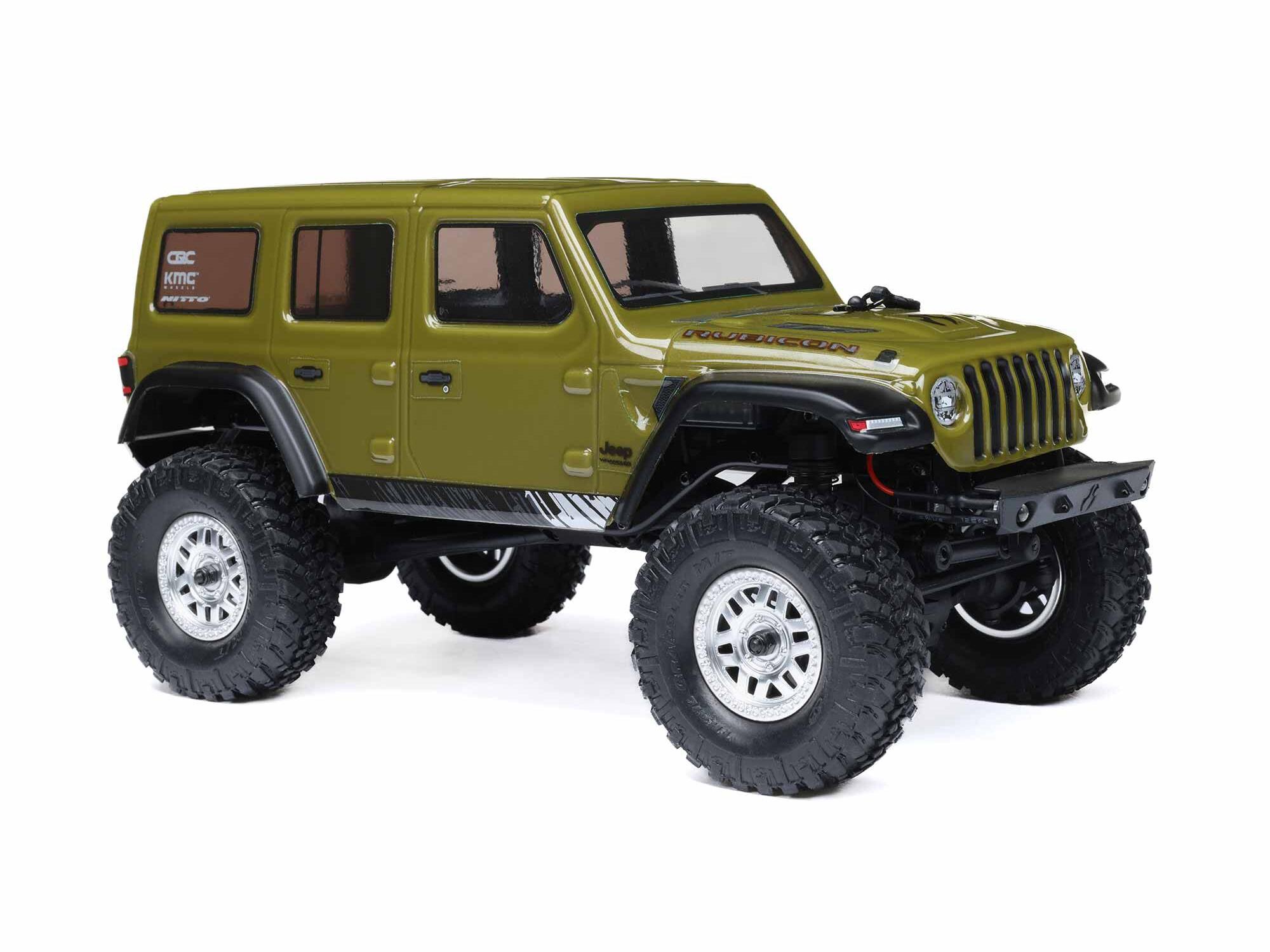 1/24 SCX24 Jeep Wrangler JLU 4WD Rock Crawler RTR Green - Image 10