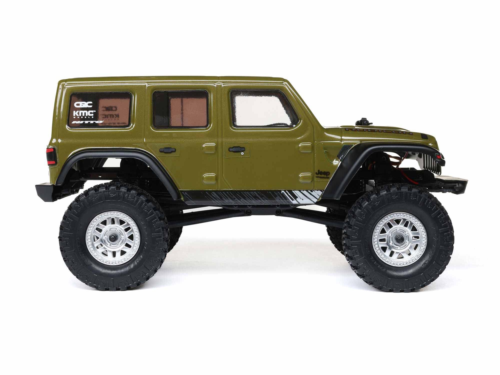 1/24 SCX24 Jeep Wrangler JLU 4WD Rock Crawler RTR Green - Image 7