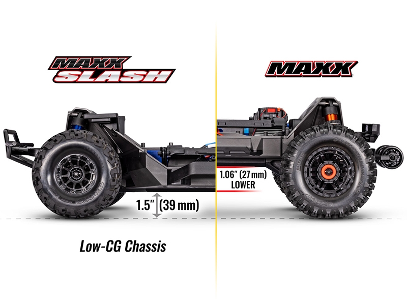Traxxas Maxx Slash 1/8 4WD 6S Brushless Short Course Truck - Rock N Roll