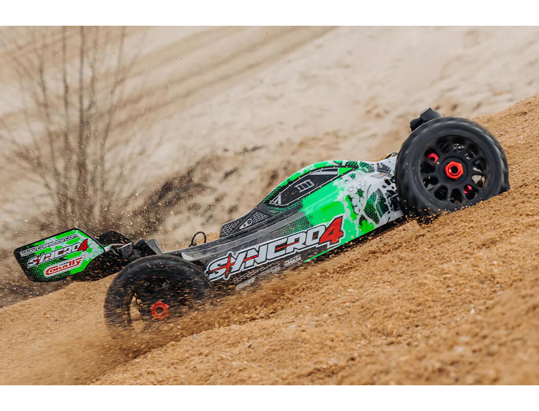Corally Syncro-4 1/8 Brushless 4S Basher Buggy RTR - Green - Image 11