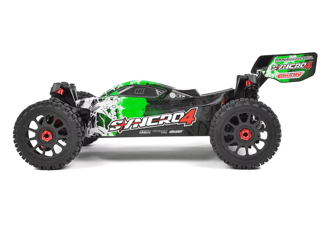 Corally Syncro-4 1/8 Brushless 4S Basher Buggy RTR - Green - Image 6
