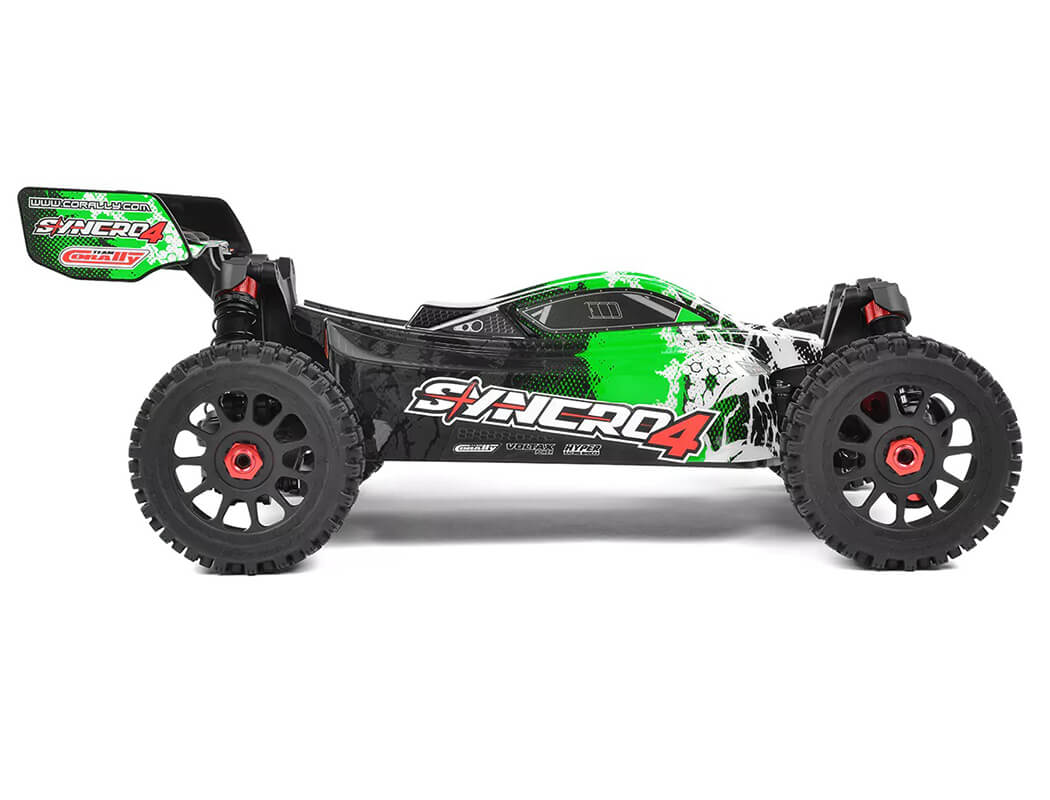 Corally Syncro-4 1/8 Brushless 4S Basher Buggy RTR - Green - Image 7