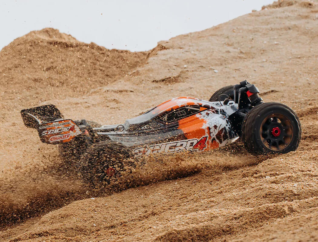 Corally Syncro-4 1/8 Brushless 4S Basher Buggy RTR - Orange - Image 11