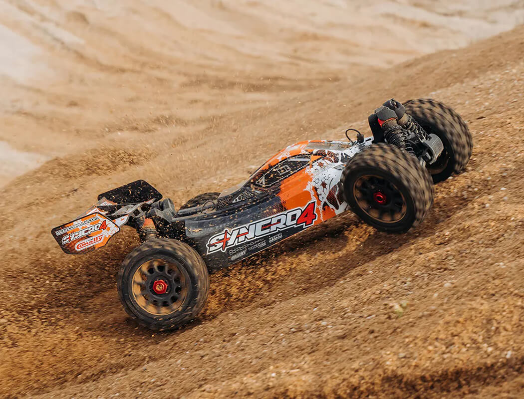 Corally Syncro-4 1/8 Brushless 4S Basher Buggy RTR - Orange - Image 12