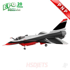 HSD JETS J10 8KG TURBINE FOAM JET BLACK/RED/WHITE (PNP + VECTOR + SMOKE - NO TURBINE) HSDA67040200S