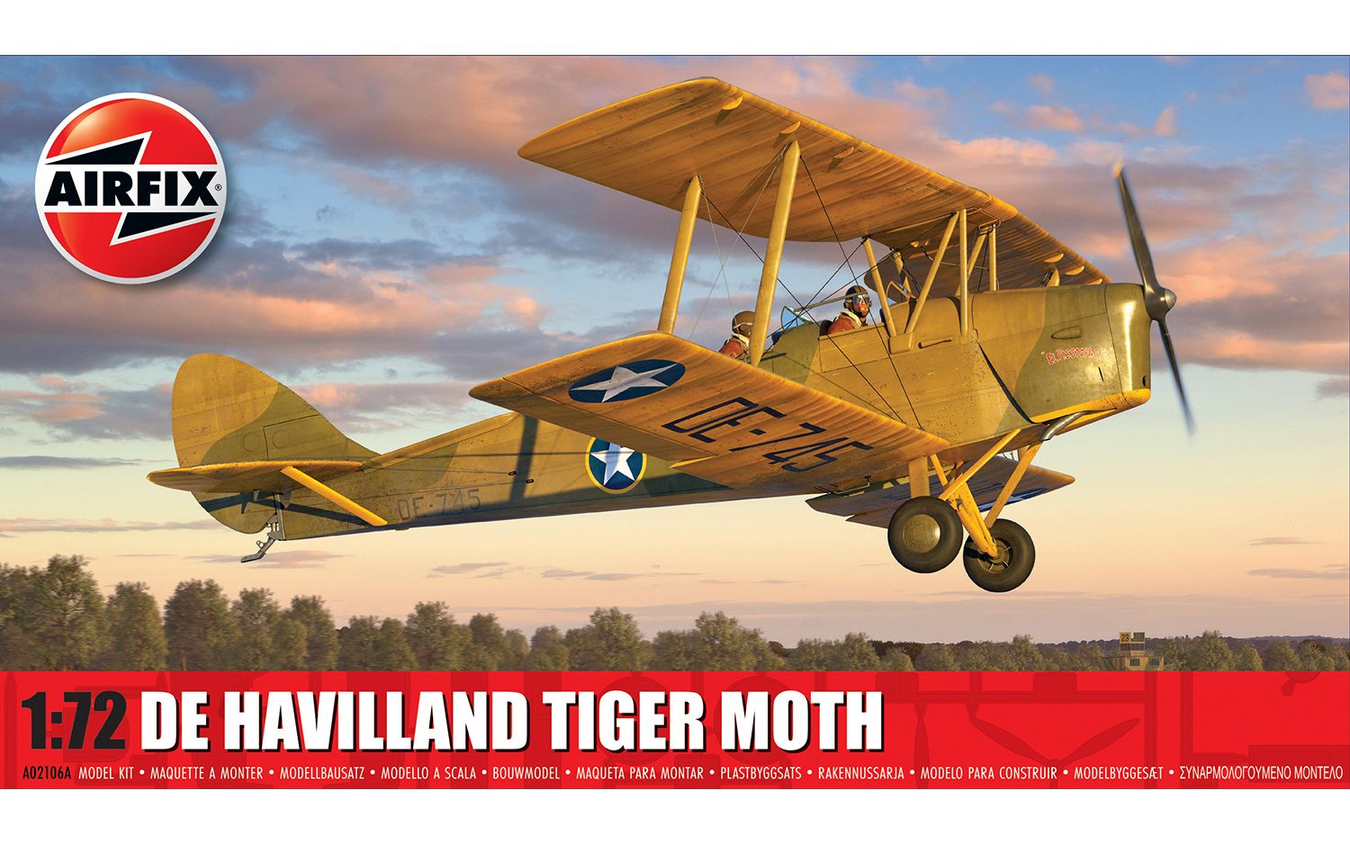 Airfix de Havilland Tiger Moth 1:72 A02106A