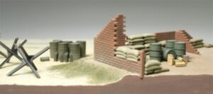 Tamiya Brick Wall, Sand Bag & Barricade Set 1/48 32508