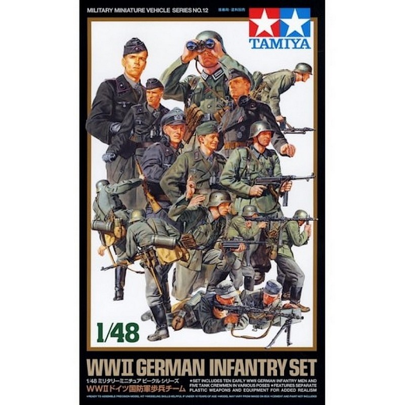 Tamiya WWII German Infantry Set 1/48 32512