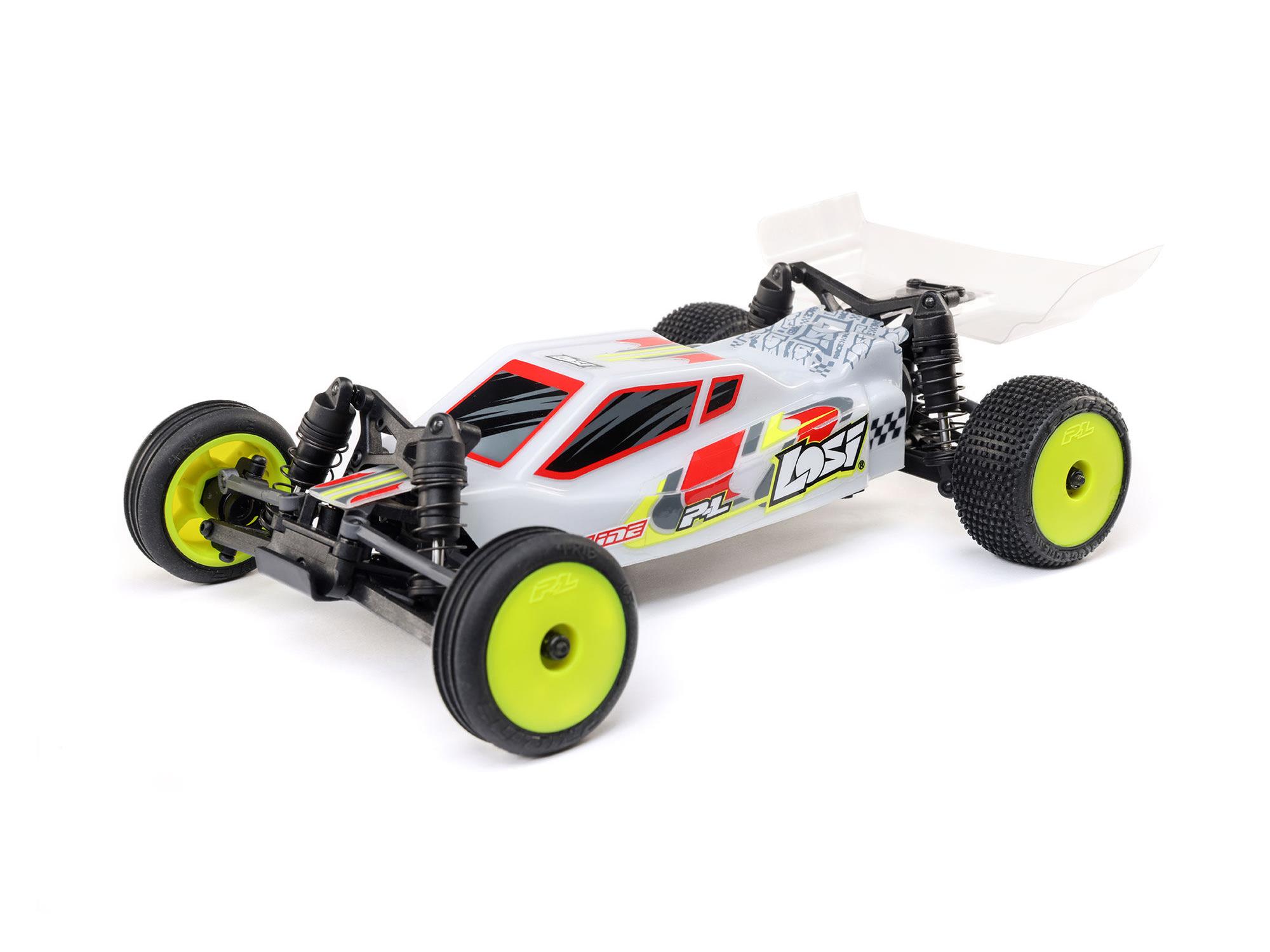Losi 1/24 Micro-B 2WD Buggy RTR, White C-LOS00007T1
