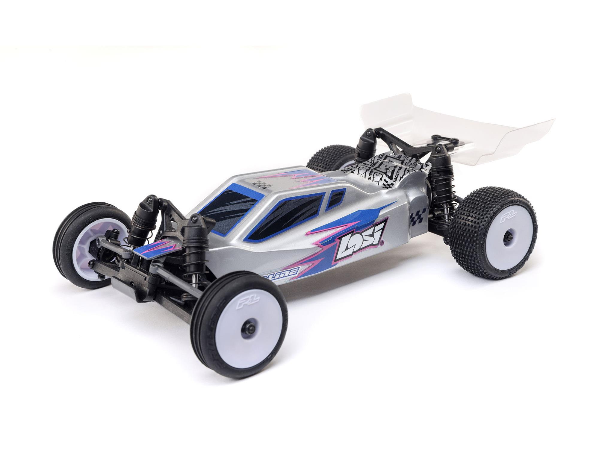 Losi 1/24 Micro-B 2WD Buggy RTR, Silver C-LOS00007T2
