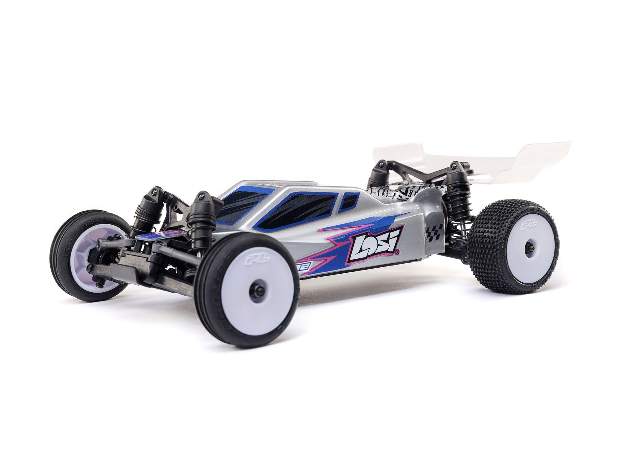 Losi 1/24 Micro-B 2WD Buggy RTR, Silver C-LOS00007T2