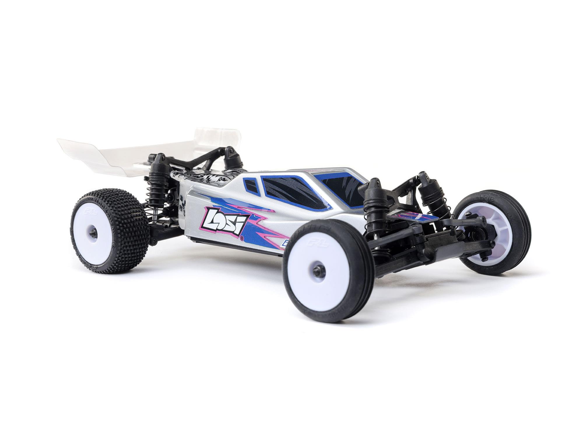 Losi 1/24 Micro-B 2WD Buggy RTR, Silver C-LOS00007T2