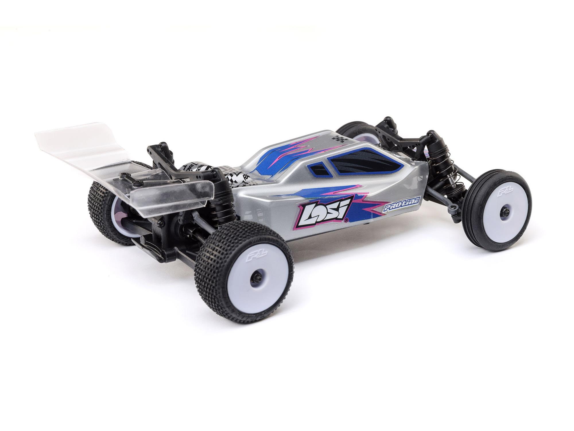 Losi 1/24 Micro-B 2WD Buggy RTR, Silver C-LOS00007T2