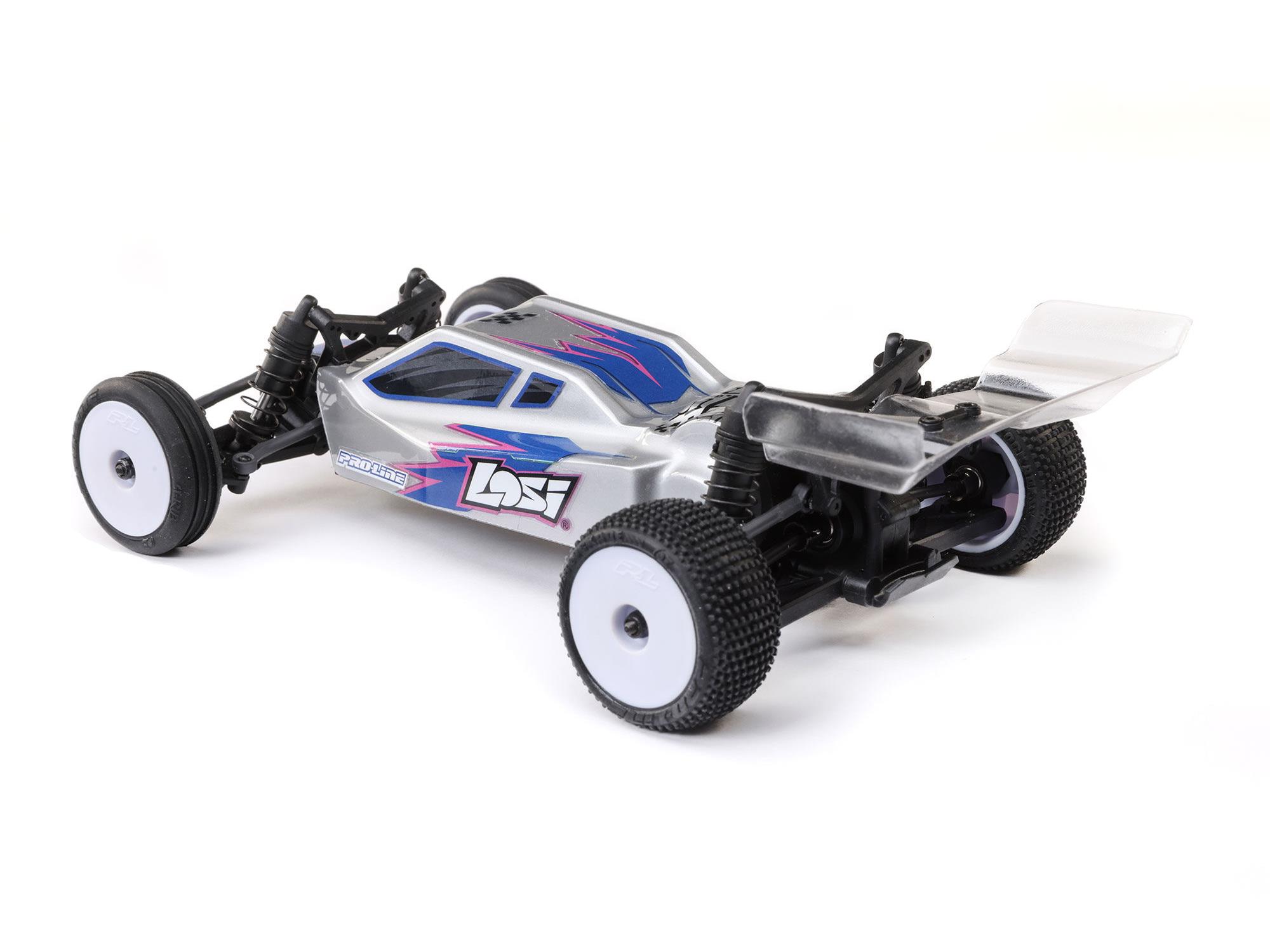 Losi 1/24 Micro-B 2WD Buggy RTR, Silver C-LOS00007T2