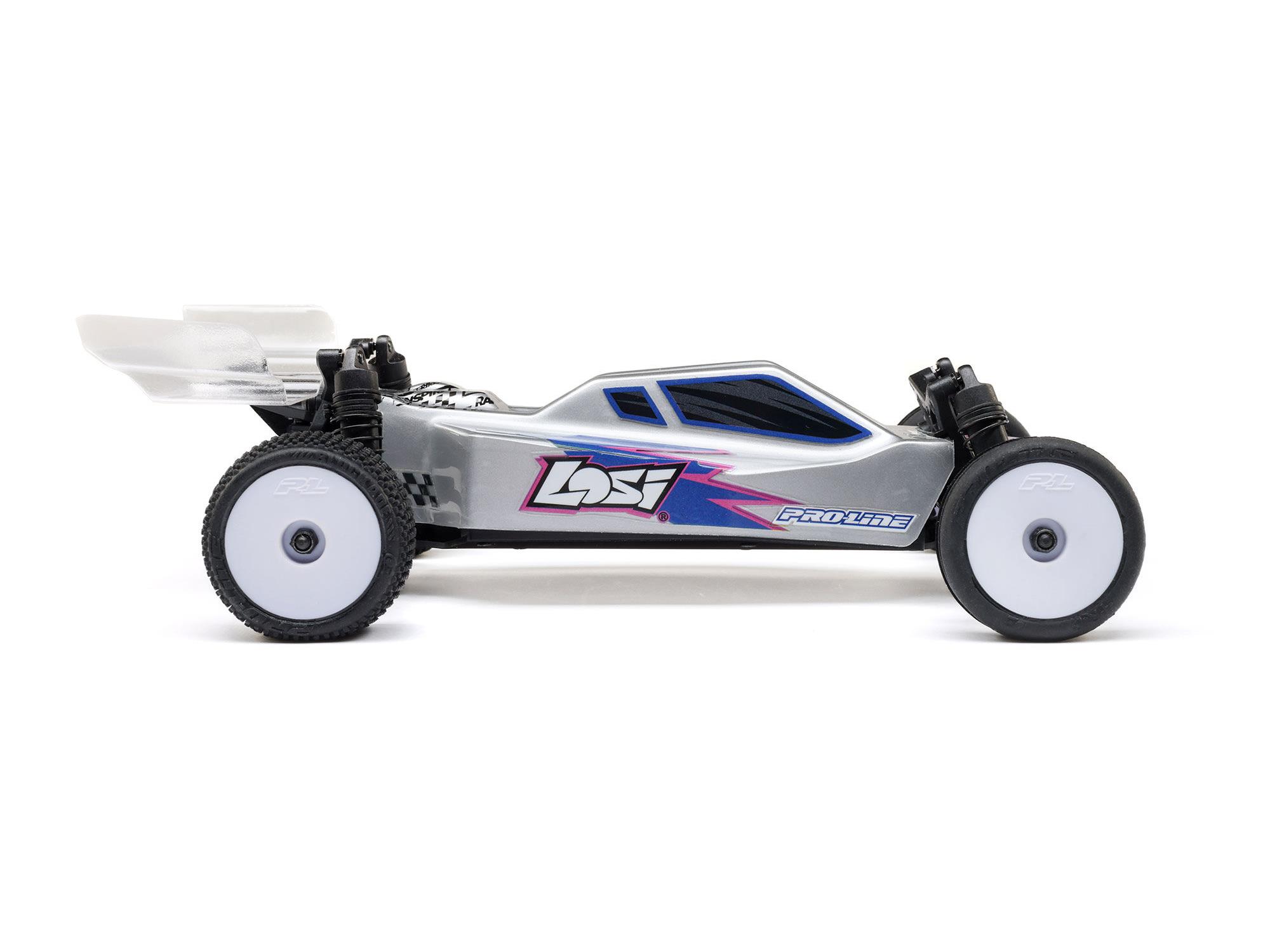 Losi 1/24 Micro-B 2WD Buggy RTR, Silver C-LOS00007T2