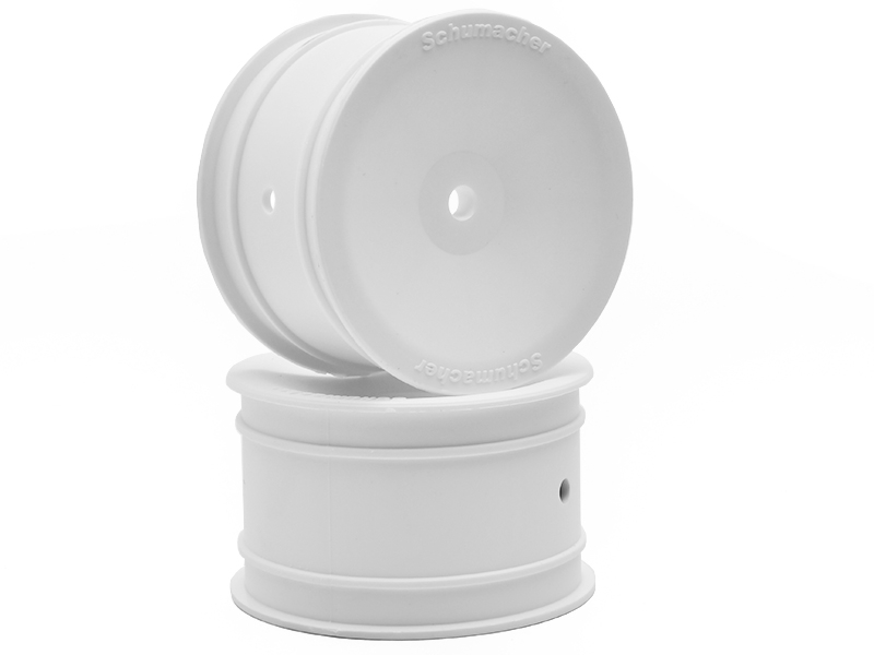 Schumacher Wheel Hex Rear - (White) - Off Road - pr U4366
