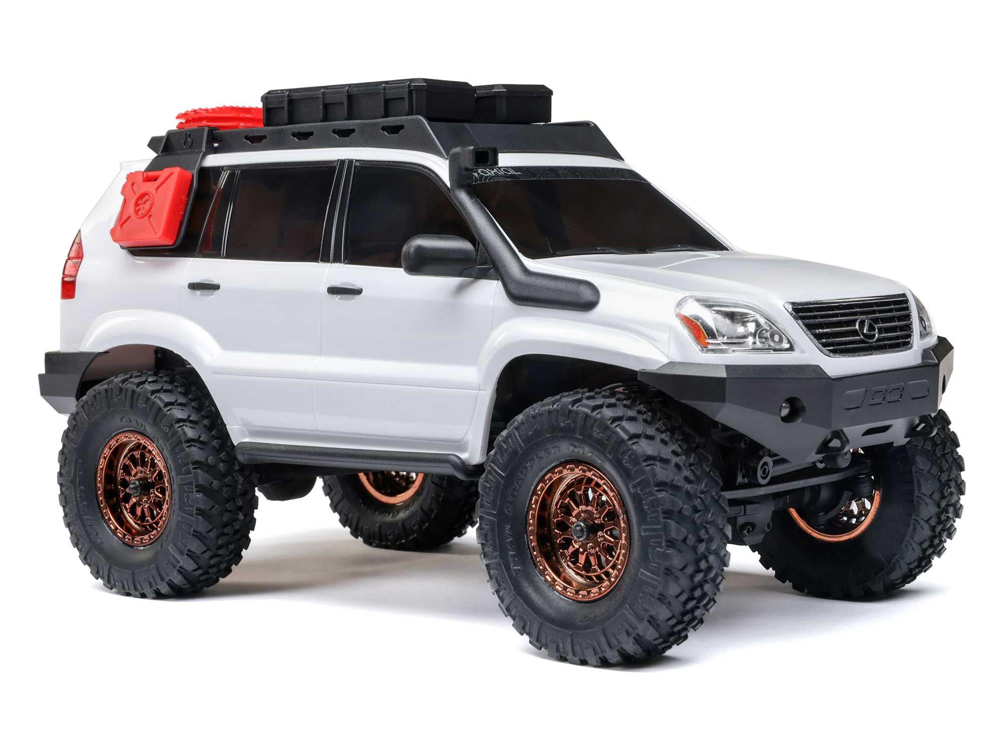 1/24 SCX24 Lexus GX 470 4WD Rock Crawler RTR White - Image 2