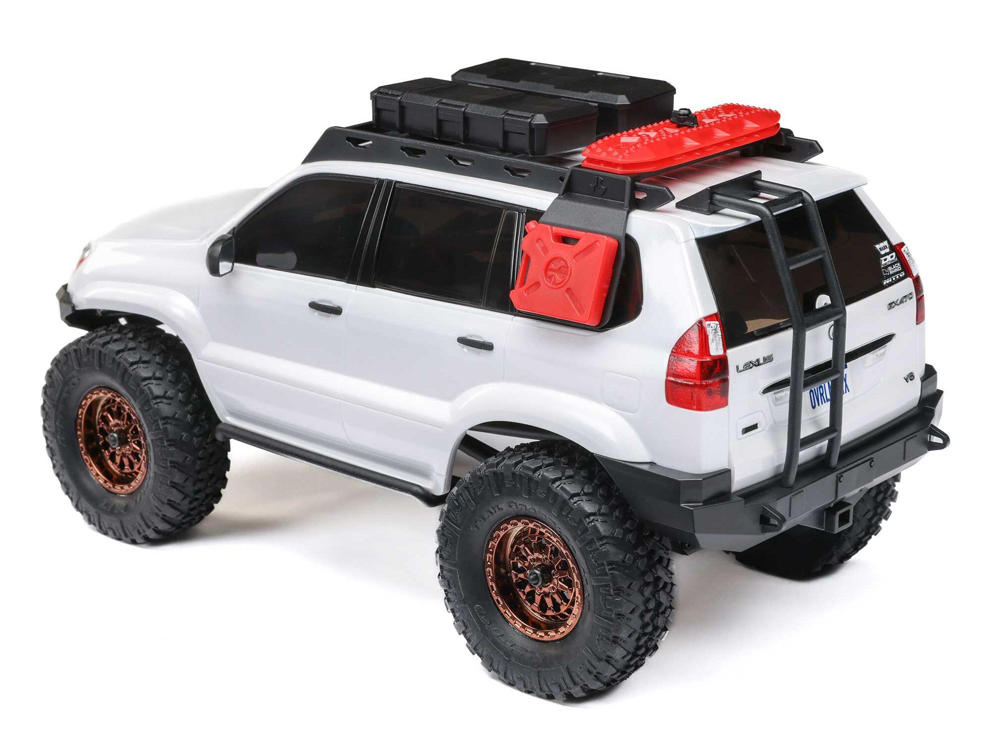 1/24 SCX24 Lexus GX 470 4WD Rock Crawler RTR White - Image 3
