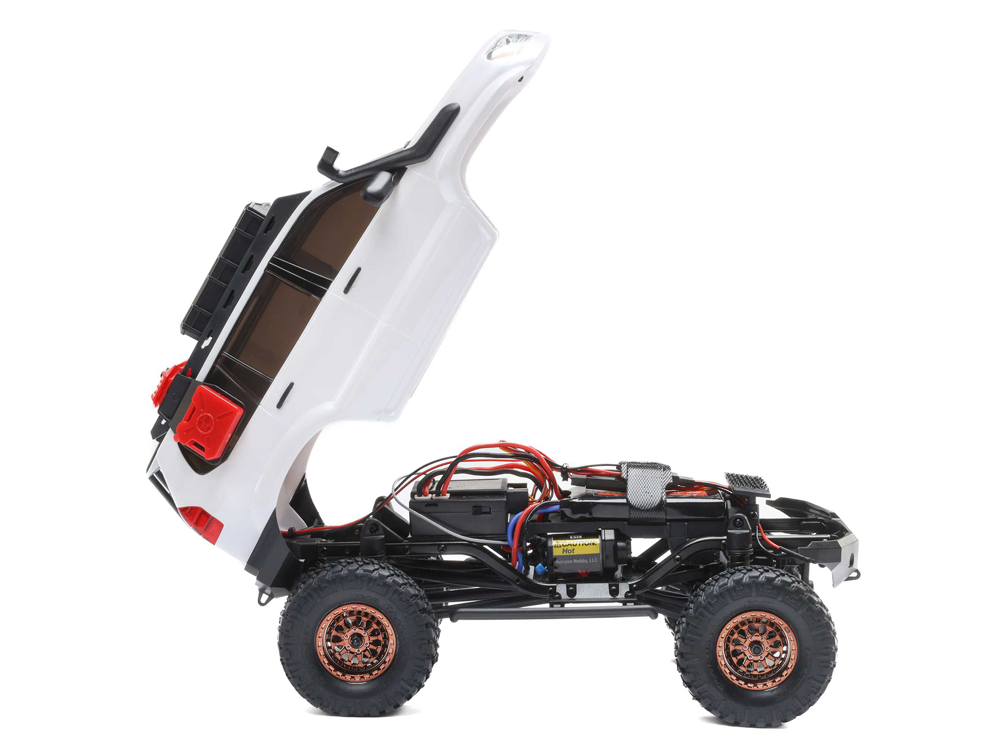 1/24 SCX24 Lexus GX 470 4WD Rock Crawler RTR White - Image 10