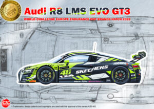 Nunu Audi R8 LMS EVO GT3 World Challenge Europe Endurance Cup 2022 1:24 NU24044