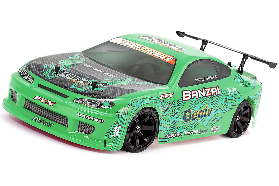 FTX Banzai 1/10th 4WD RTR RC Car Brushed Electric Street Drift Car - Green