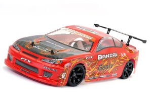 FTX Banzai 1/10th 4WD RTR RC Car Brushed Electric Street Drift Car - Red