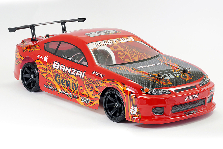 FTX Banzai 1/10th 4WD RTR RC Car Brushed Electric Street Drift Car - Red