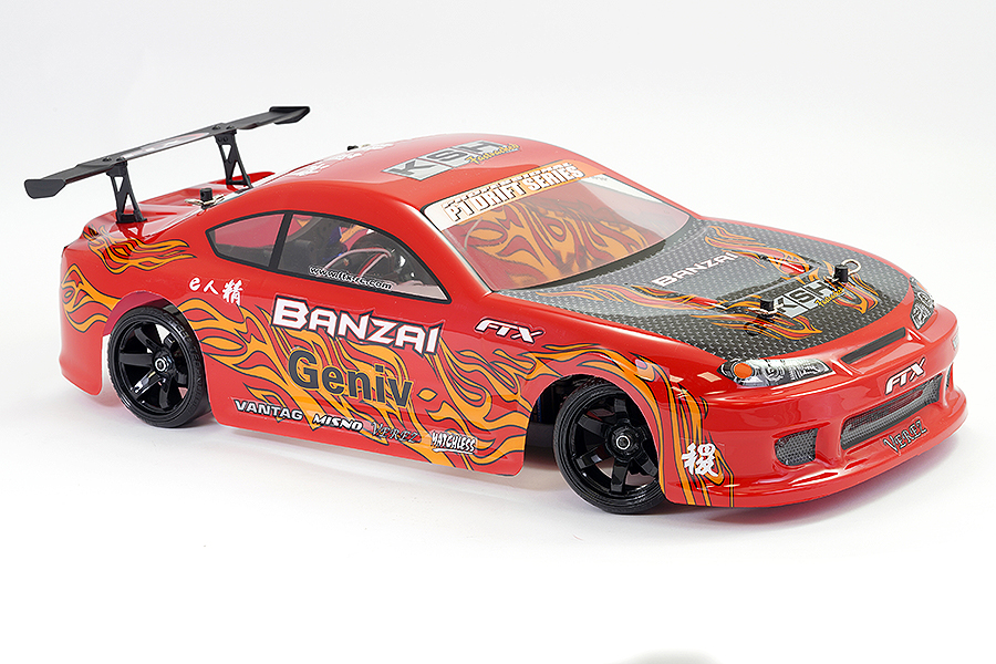 FTX Banzai 1/10th 4WD RTR RC Car Brushed Electric Street Drift Car - Red