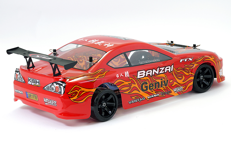 FTX Banzai 1/10th 4WD RTR RC Car Brushed Electric Street Drift Car - Red