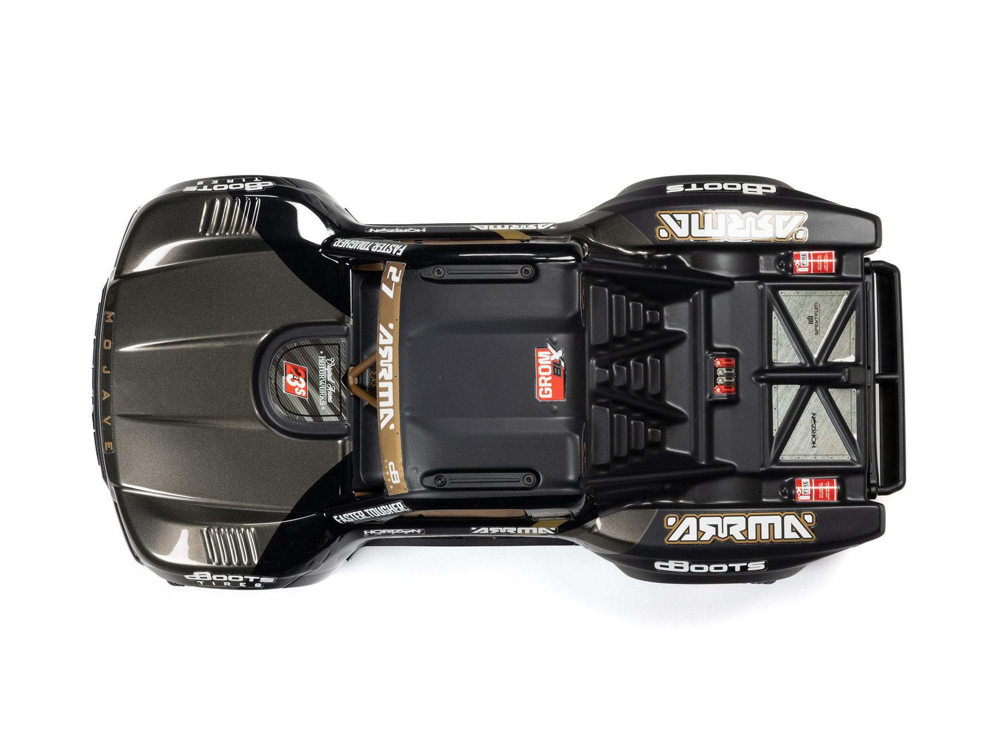 Arrma MOJAVE GROM 223S BLX 4X4 DT 1/18 with Batt/Charger Black C-ARA2304T1