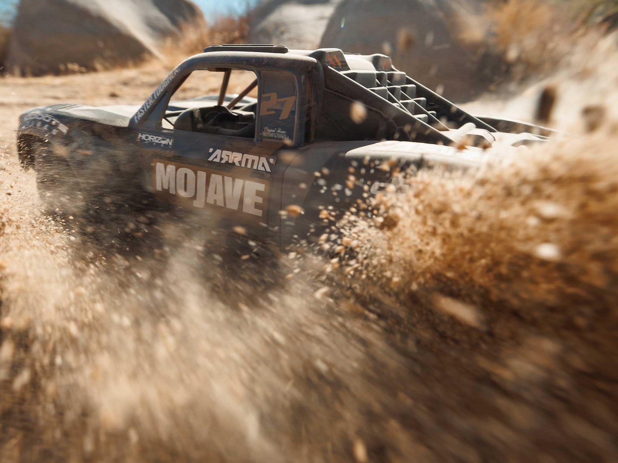 Arrma MOJAVE GROM 223S BLX 4X4 DT 1/18 with Batt/Charger Black C-ARA2304T1