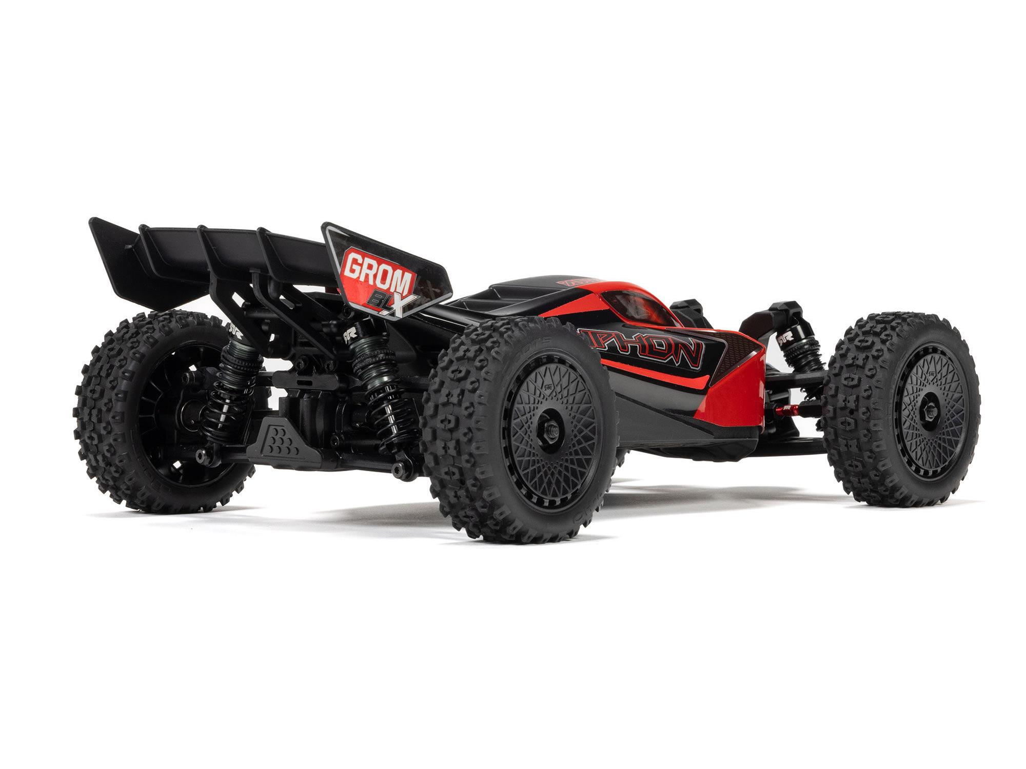 Arrma TYPHON GROM 223S BLX 4X4 with Batt/Charger 1/18 Red C-ARA2306ST1