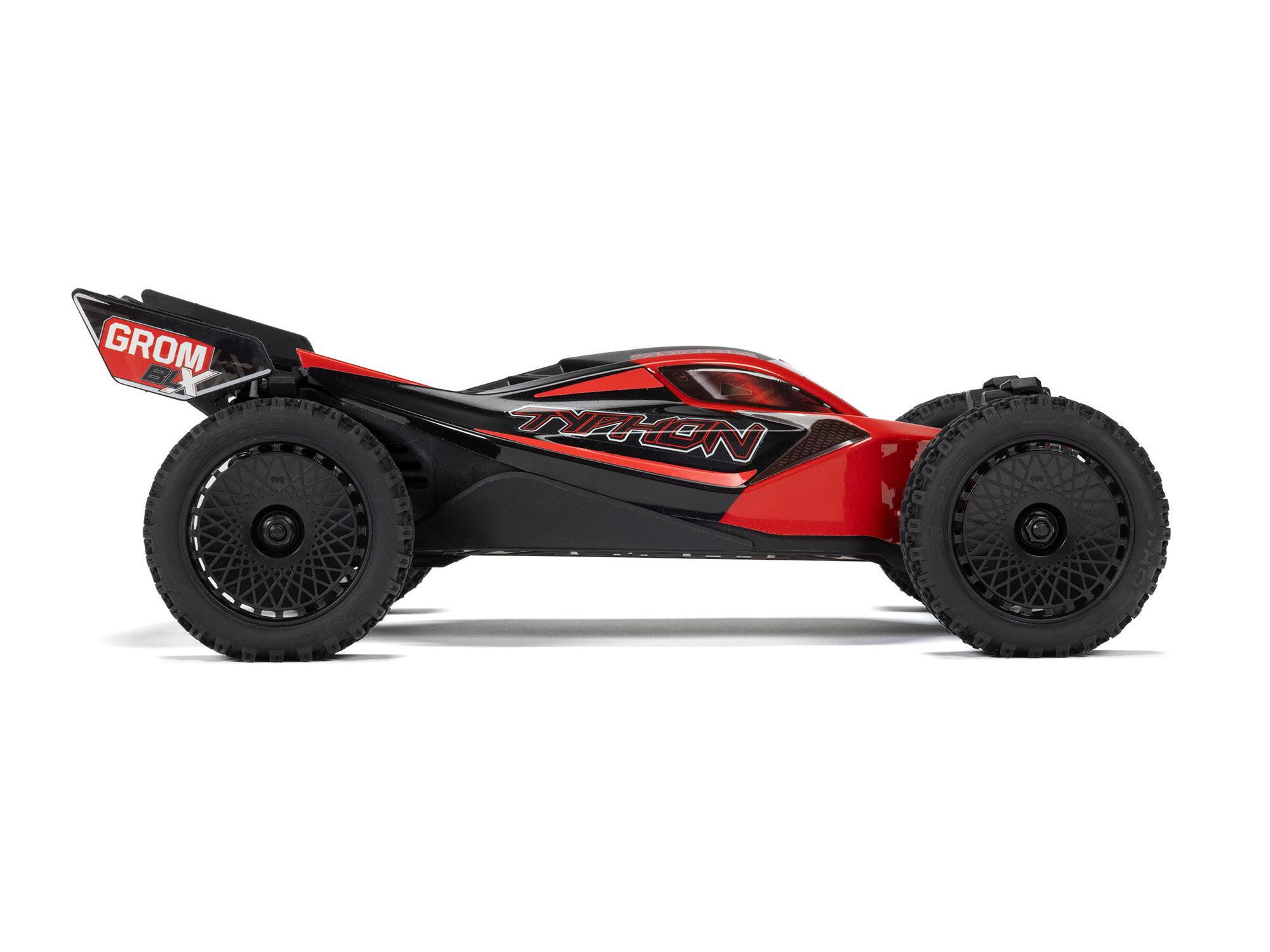Arrma TYPHON GROM 223S BLX 4X4 with Batt/Charger 1/18 Red C-ARA2306ST1