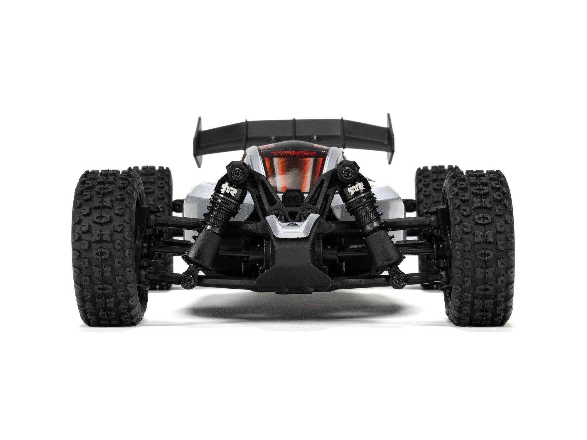 Arrma TYPHON GROM 223S BLX 4X4 (No Batt/Charg) 1/18 Silver C-ARA2306T1