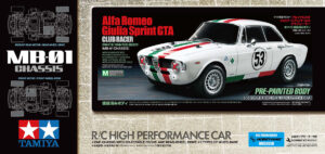 Tamiya Giulia Sprint GTA Club (MB-01) White Painted Body 47501
